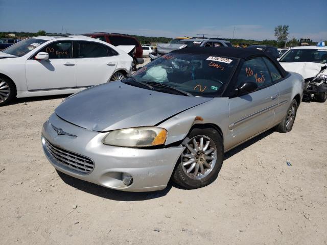 1C3EL65R12N146523 - 2002 CHRYSLER SEBRING LI SILVER photo 2