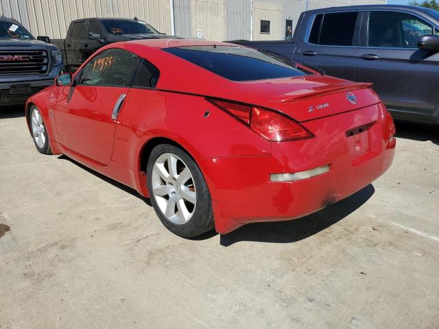 JN1AZ34D34T163645 - 2004 NISSAN 350Z RED photo 3