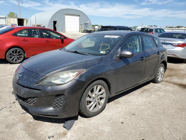 JM1BL1M77C1598180 - 2012 MAZDA 3 I GRAY photo 2