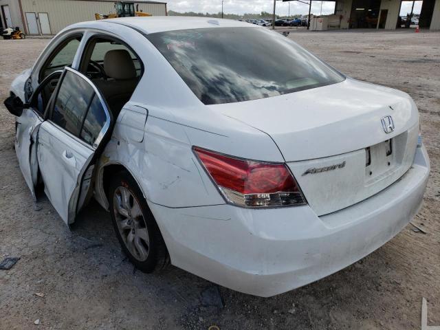 1HGCP26858A032628 - 2008 HONDA ACCORD EXL WHITE photo 3