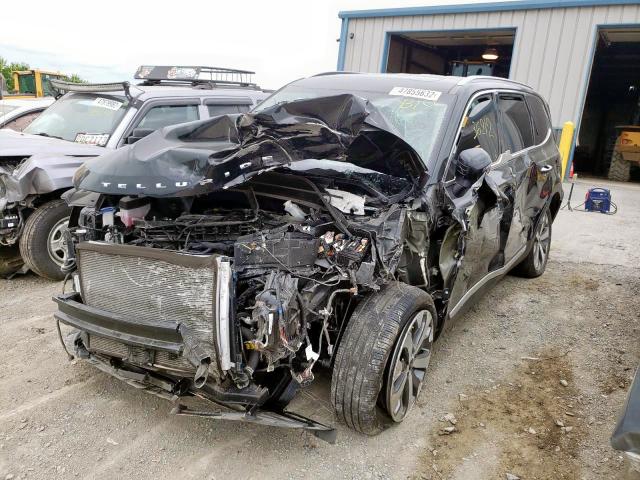 5XYP6DHC4MG158005 - 2021 KIA TELLURIDE BLACK photo 2