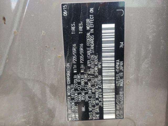 JTLZE4FE9FJ079789 - 2015 TOYOTA SCION XB Braun Foto 10