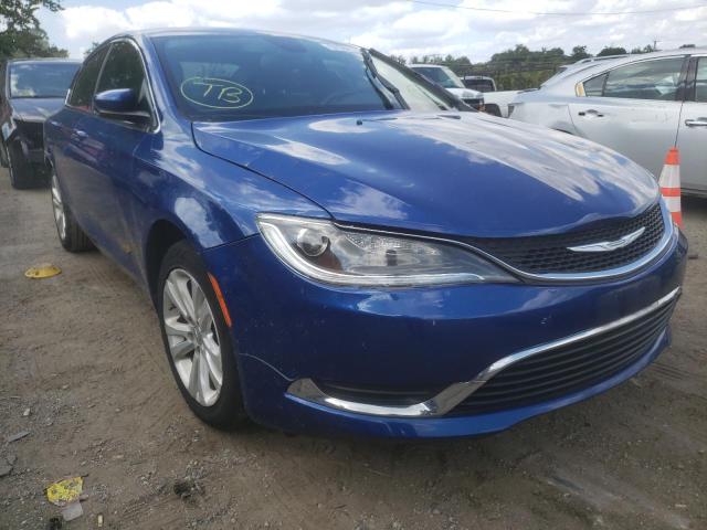 1C3CCCAB5GN178820 - 2016 CHRYSLER 200 LIMITE BLUE photo 1