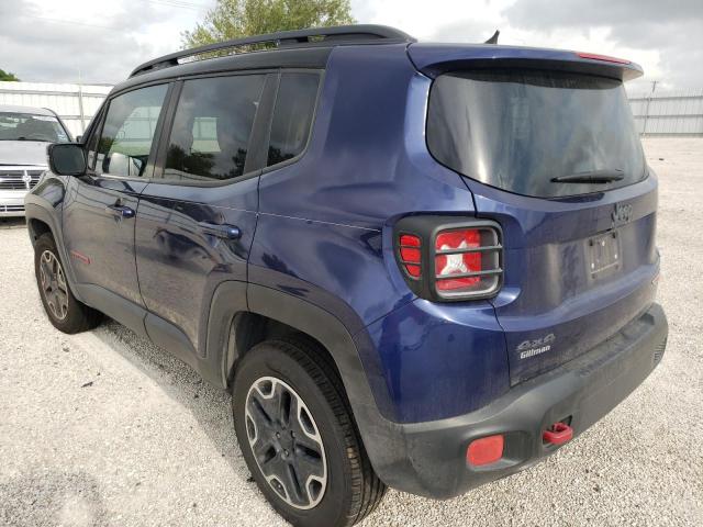 ZACCJBCT2GPC65325 - 2016 JEEP RENEGADE T BLUE photo 3