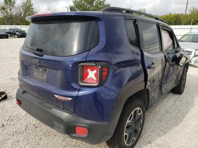 ZACCJBCT2GPC65325 - 2016 JEEP RENEGADE T BLUE photo 4