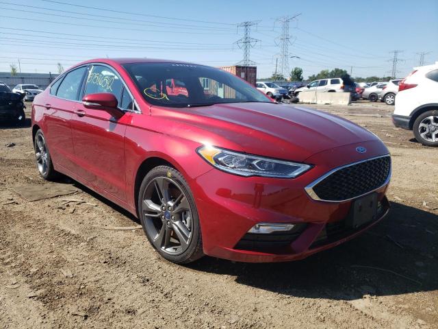 3FA6P0VP7JR230007 - 2018 FORD FUSION SPO RED photo 1