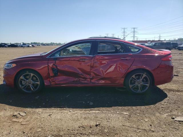 3FA6P0VP7JR230007 - 2018 FORD FUSION SPO RED photo 9