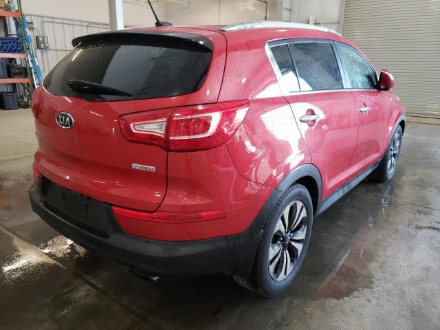 KNDPCCA61C7286866 - 2012 KIA SPORTAGE S RED photo 4