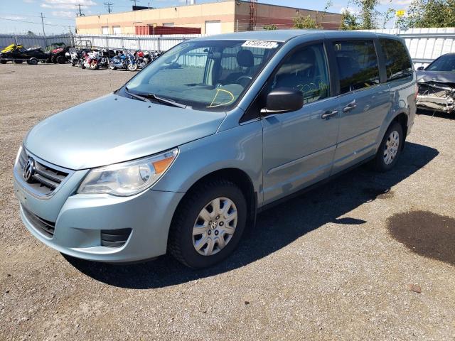 2V4RW4DXXAR168584 - 2010 VOLKSWAGEN ROUTAN S TURQUOISE photo 2