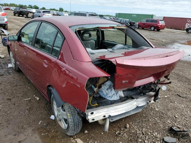 1G8AJ55F17Z119008 - 2007 SATURN ION LEVEL RED photo 3
