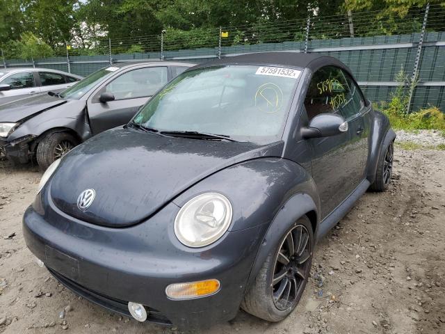 3VWCM31Y55M356131 - 2005 VOLKSWAGEN NEW BEETLE BLACK photo 2