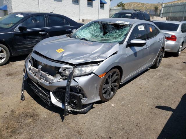 SHHFK7G43JU203441 - 2018 HONDA CIVIC SPOR GRAY photo 2