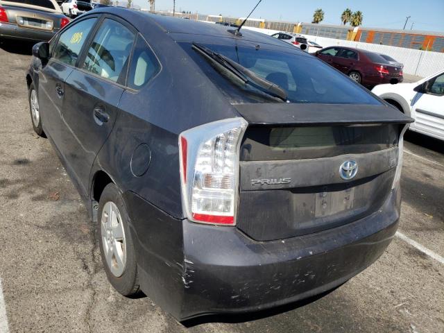 JTDKN3DU6A0007187 - 2010 TOYOTA PRIUS GRAY photo 3