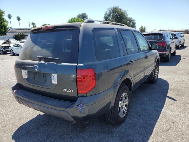 2HKYF18524H584885 - 2004 HONDA PILOT EXL GRAY photo 4