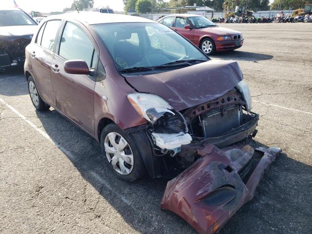 JTDKT903995259925 - 2009 TOYOTA YARIS MAROON photo 1