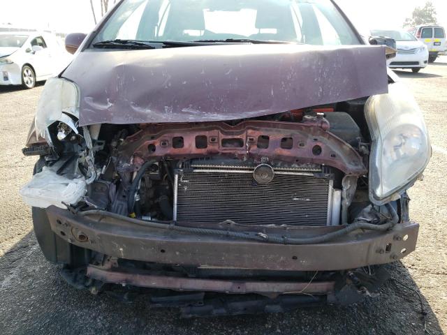 JTDKT903995259925 - 2009 TOYOTA YARIS MAROON photo 9