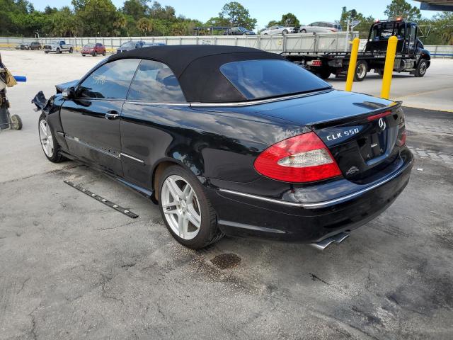 WDBTK72F68F250982 - 2008 MERCEDES-BENZ CLK 550 BLACK photo 3