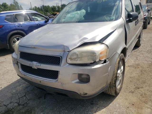 1GNDV23138D146374 - 2008 CHEVROLET UPLANDER SILVER photo 9