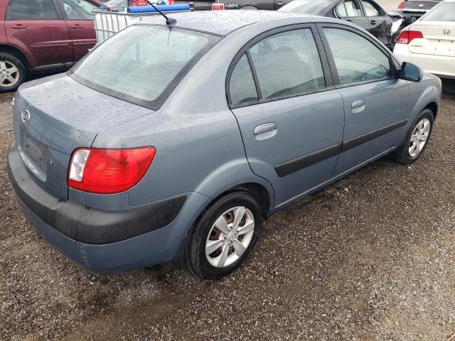 KNADE123186410876 - 2008 KIA RIO BASE BLUE photo 4