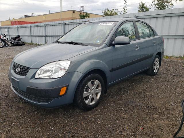 KNADE123186410876 - 2008 KIA RIO BASE BLUE photo 9