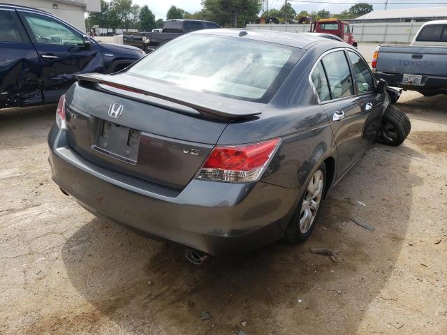 1HGCP36819A005496 - 2009 HONDA ACCORD EXL GRAY photo 4