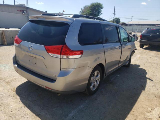 5TDKK3DC2BS131827 - 2011 TOYOTA SIENNA LE SILVER photo 4