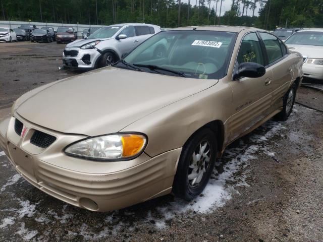 1G2NF52F22C219566 - 2002 PONTIAC GRAND AM S GOLD photo 2