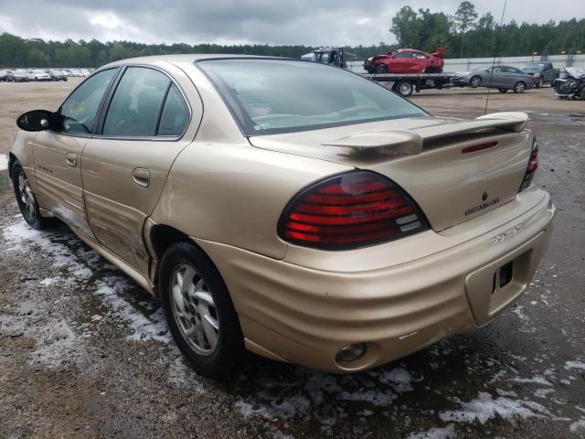 1G2NF52F22C219566 - 2002 PONTIAC GRAND AM S GOLD photo 3