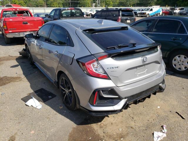 SHHFK7H40LU214589 - 2020 HONDA CIVIC SPOR SILVER photo 3