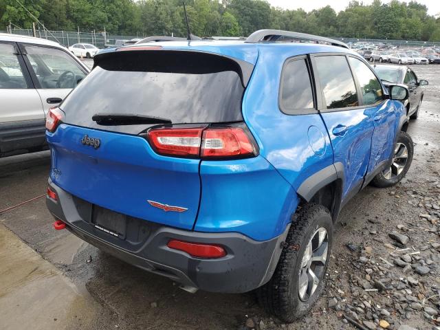 1C4PJMBX6JD521425 - 2018 JEEP CHEROKEE T BLUE photo 4