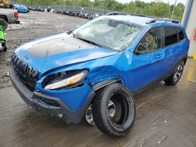 1C4PJMBX6JD521425 - 2018 JEEP CHEROKEE T BLUE photo 9