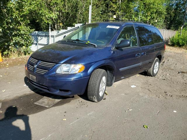 1D4GP24R35B111557 - 2005 DODGE GRAND CARA BLUE photo 2