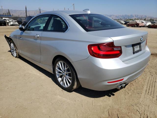 WBA1F5C5XFV256629 - 2015 BMW 228 I فضي صورة 3