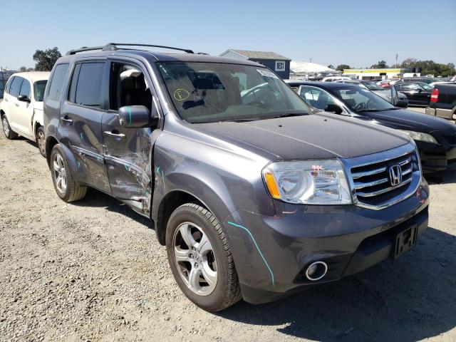 5FNYF4H70FB005977 - 2015 HONDA PILOT EXLN GRAY photo 1