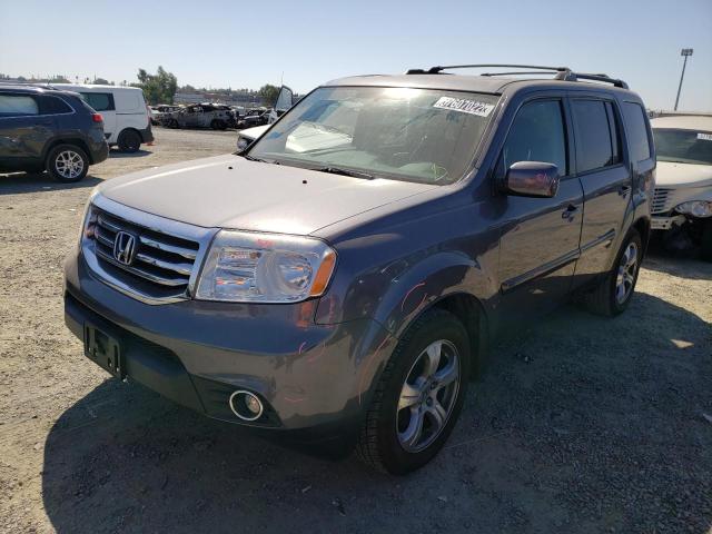 5FNYF4H70FB005977 - 2015 HONDA PILOT EXLN GRAY photo 2