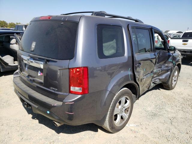 5FNYF4H70FB005977 - 2015 HONDA PILOT EXLN GRAY photo 4