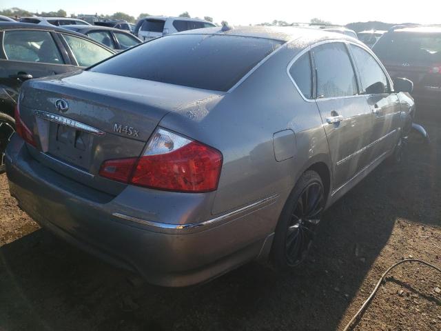 JNKBY01F68M550651 - 2008 INFINITI M45 GRAY photo 4