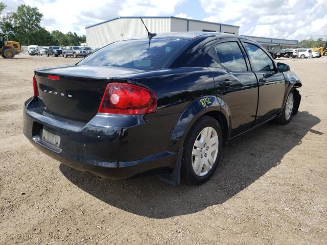 1C3CDZAG5DN748970 - 2013 DODGE AVENGER SE BLACK photo 4