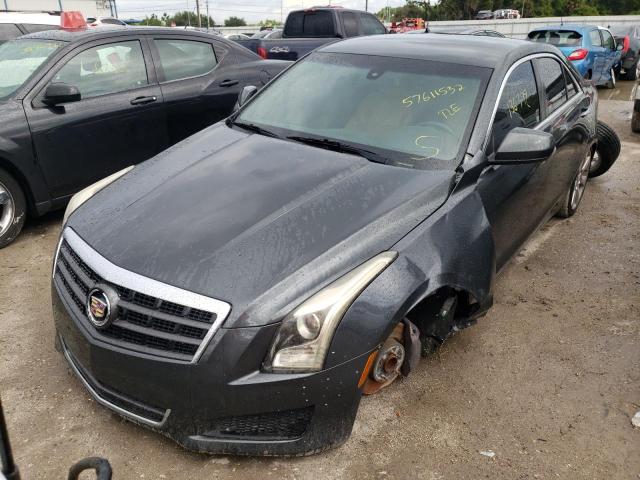 1G6AA5RX9E0122963 - 2014 CADILLAC ATS GRAY photo 2