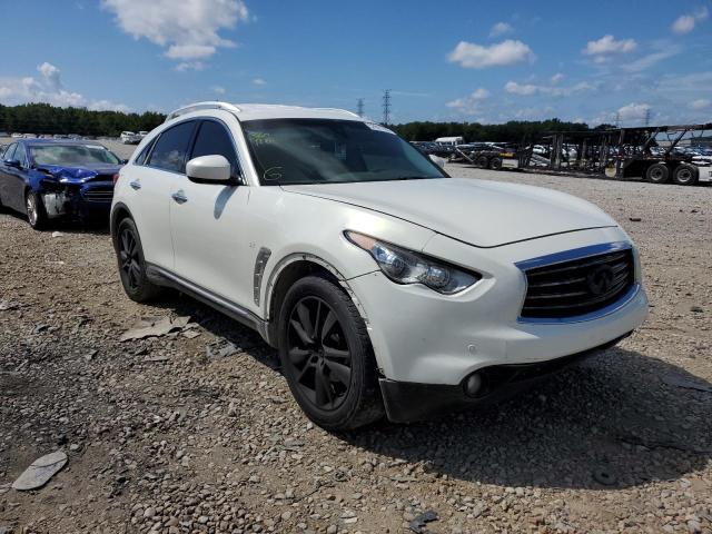 JN8CS1MW6EM411631 - 2014 INFINITI QX70 WHITE photo 1