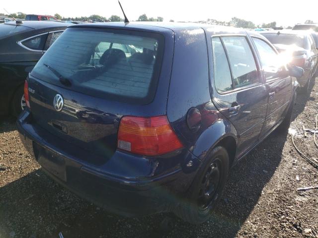 9BWGB61J524046329 - 2002 VOLKSWAGEN GOLF GLS BLUE photo 4