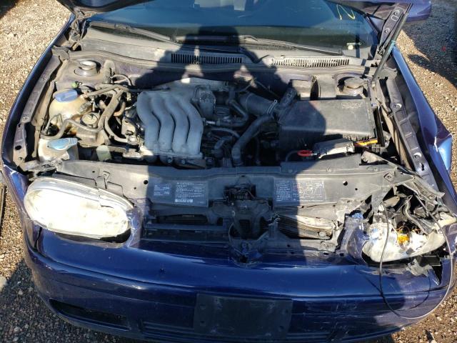 9BWGB61J524046329 - 2002 VOLKSWAGEN GOLF GLS BLUE photo 7