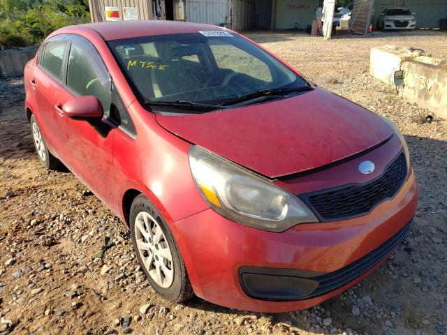 KNADM4A38D6280868 - 2013 KIA RIO LX RED photo 1