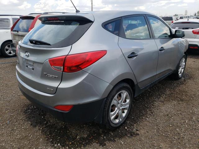 KM8JTCAC2BU315556 - 2011 HYUNDAI TUCSON GL GRAY photo 4