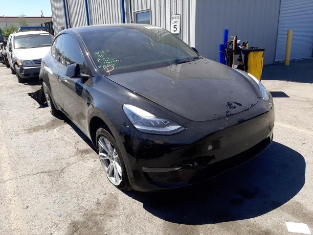 5YJYGDED6MF109460 - 2021 TESLA MODEL Y أسود صورة 1