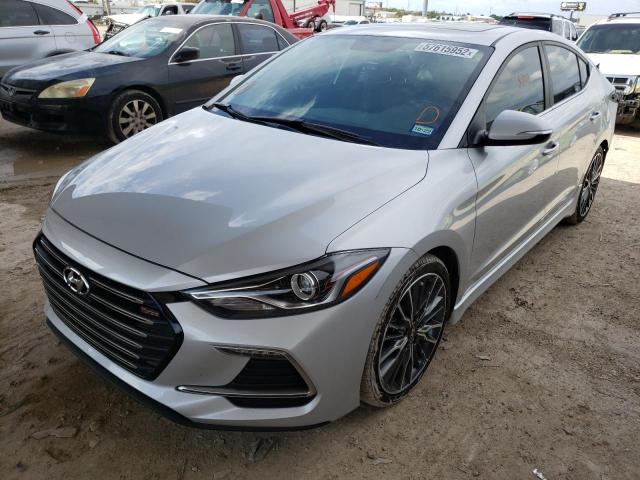 KMHD04LB2JU509082 - 2018 HYUNDAI ELANTRA SP SILVER photo 2