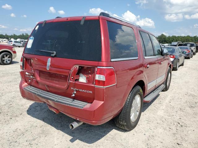 5LMFU27557LJ03105 - 2007 LINCOLN NAVIGATOR RED photo 4