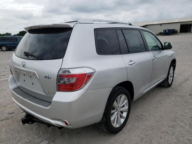 JTEEW44A192035531 - 2009 TOYOTA HIGHLANDER SILVER photo 4