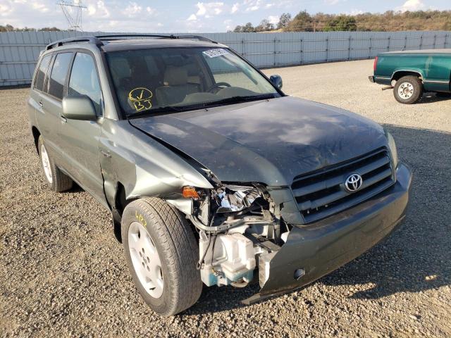 JTEEP21A150077872 - 2005 TOYOTA HIGHLANDER GREEN photo 1