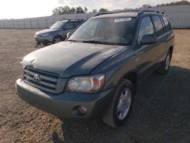 JTEEP21A150077872 - 2005 TOYOTA HIGHLANDER GREEN photo 2